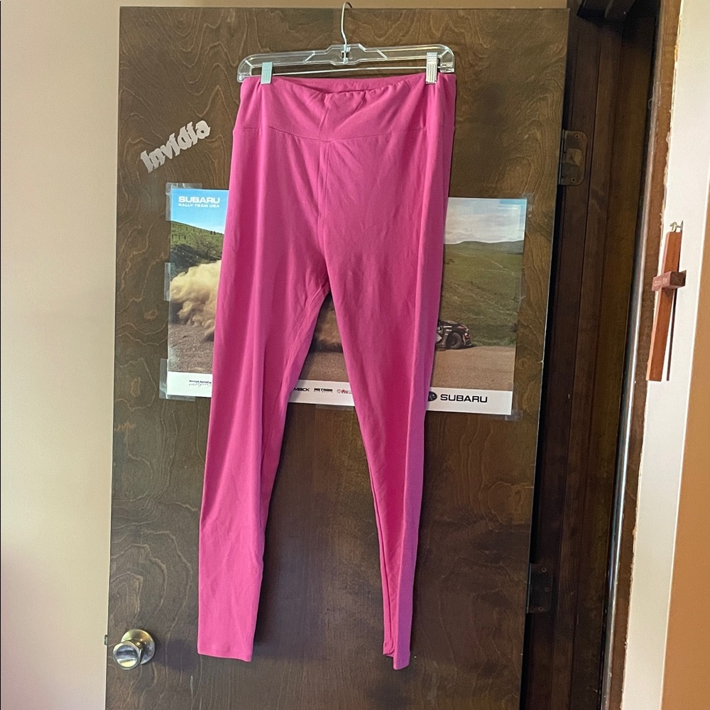 Pink LuLaRoe T&C Leggings